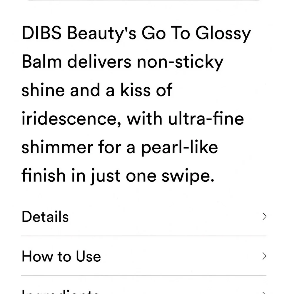 Dibs Go To Glossy Lip Balm Mims Warm Mauve Shimmer Lip Gloss Brand New